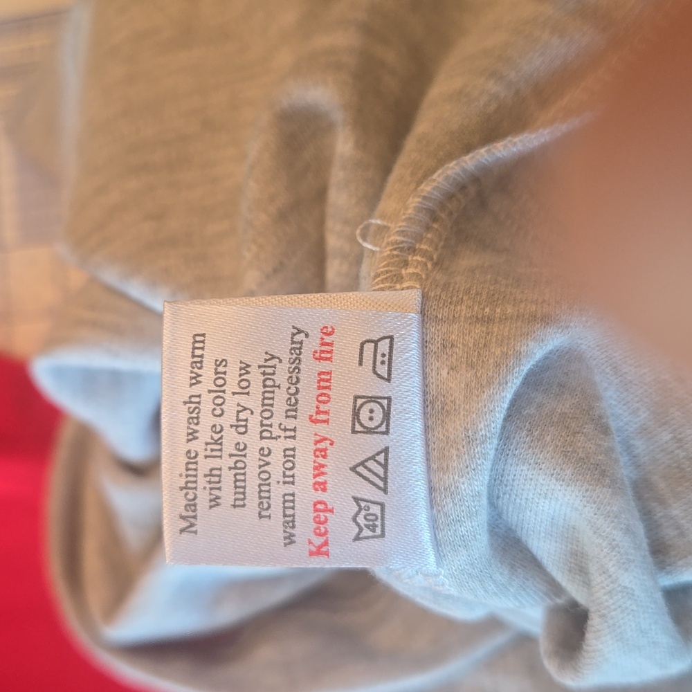 NWOT Magnolia Baby Unisex Size 8 And Size 10 Pajamas Red and Gray - Picture 10 of 12